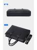 Men's Large Capacity Leather Business Briefcase: Waterproof & Fashionable Handbag