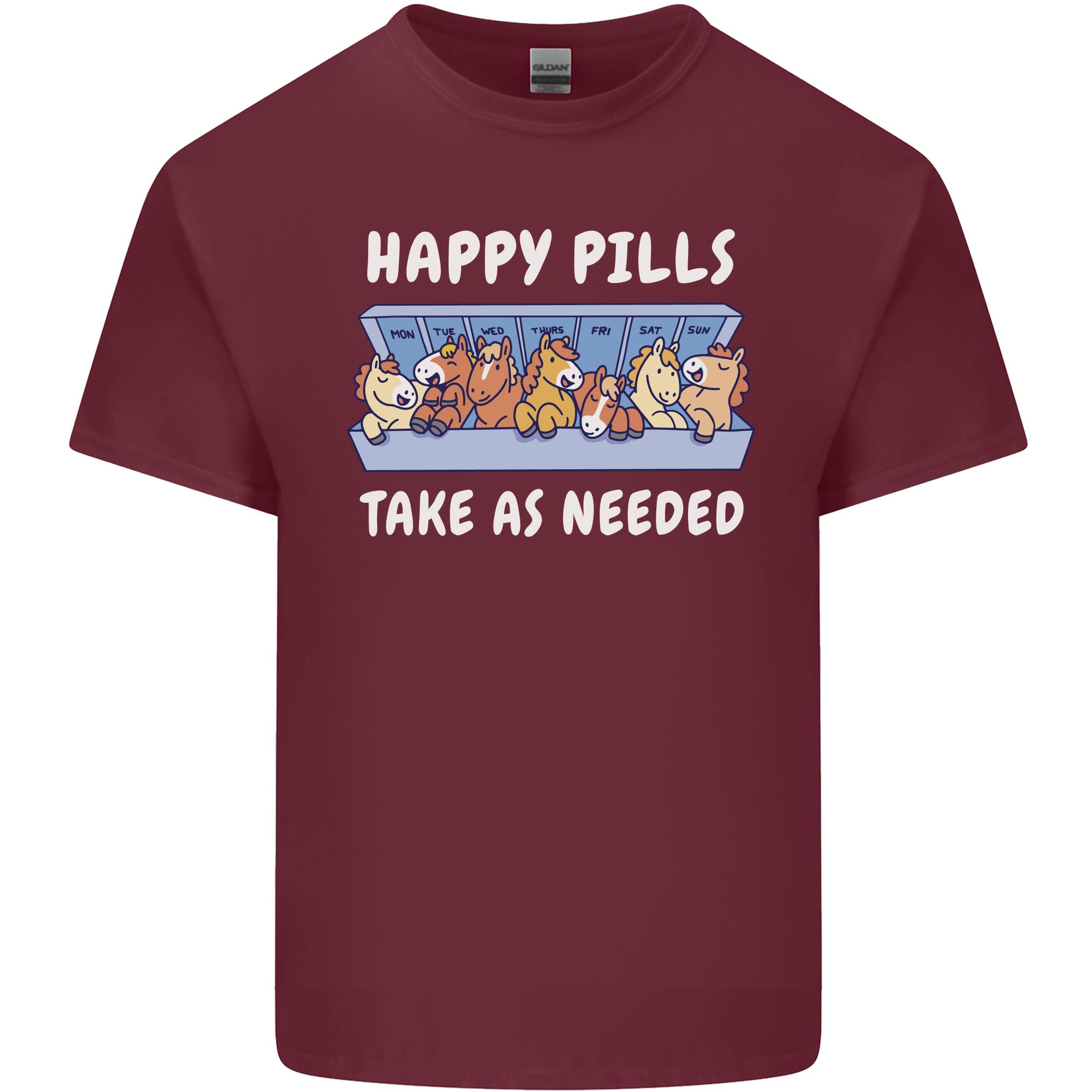 Funny Equestrian Horse Pills Unisexs Light Cotton TShirt S