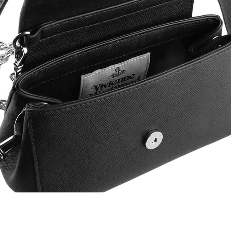 Vivienne Westwood Vivienne Westwood Polyurethane Shoulder Bag, Crossbody Bag, Handbag Small Women's Black 4304006RUS000BN401