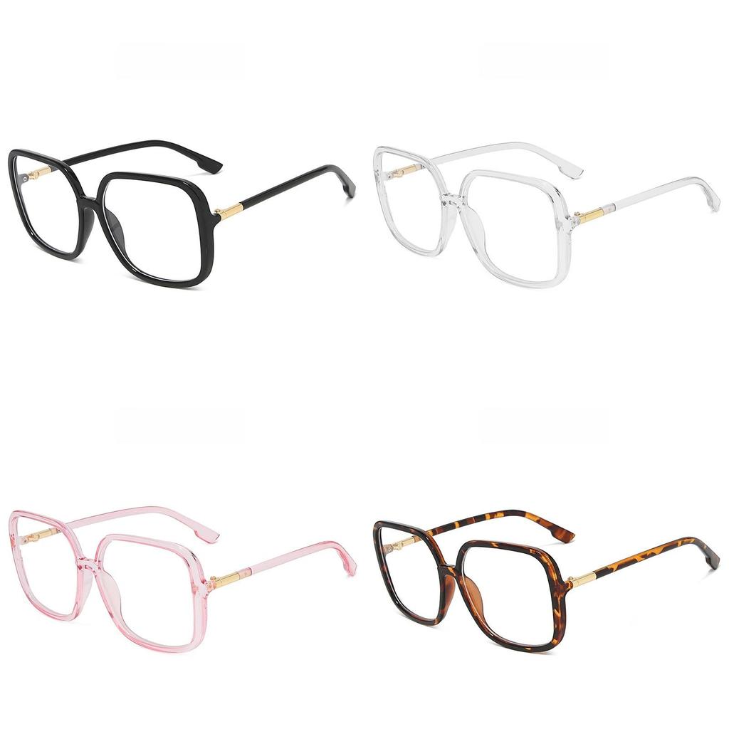 Large Frame Blue Light Blocking Glasses With Pc Material For Fans Men Women Fashionable Daily