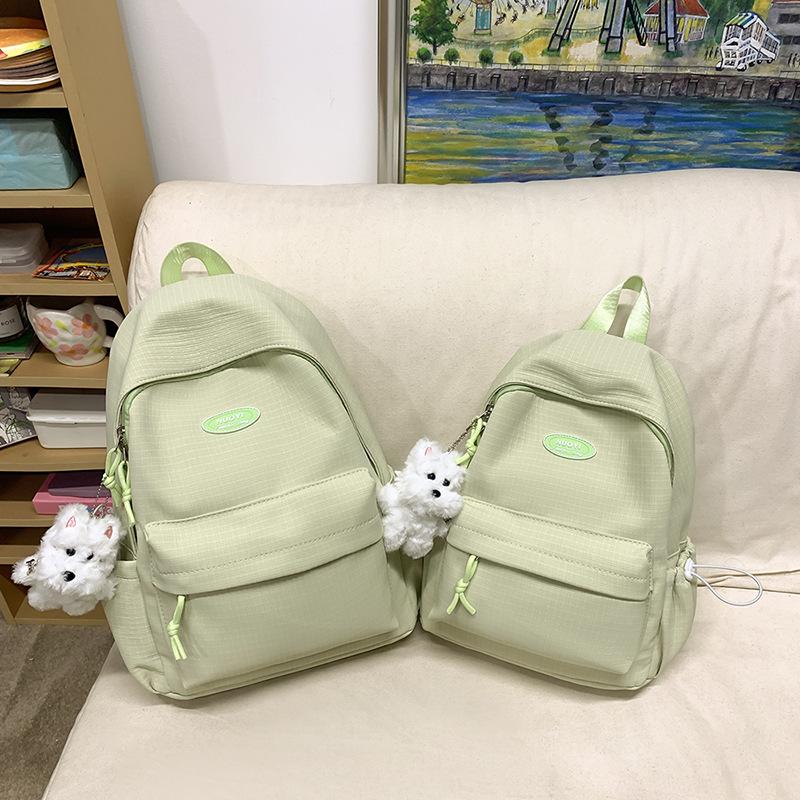 Schoolbag Backpack Japanese Ins Wind Soft Girl Cute Girl Backpack Junior High School Student Lightweight Schoolbag Large Capacity Computer Bag