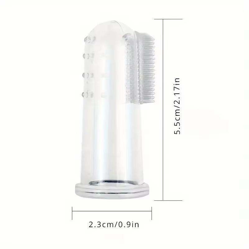 

Зубная щетка для собак 360º Набор для чистки зубов для собак Зубная щетка для кошек Чистка зубов Пальчиковая щетка 1 шт. чистый