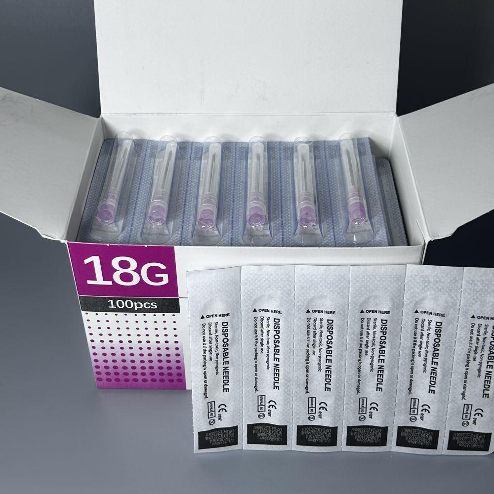 Hot Sell 18G 38mm 100pcs/box Disposable Tool Sterile Needle Tattoo