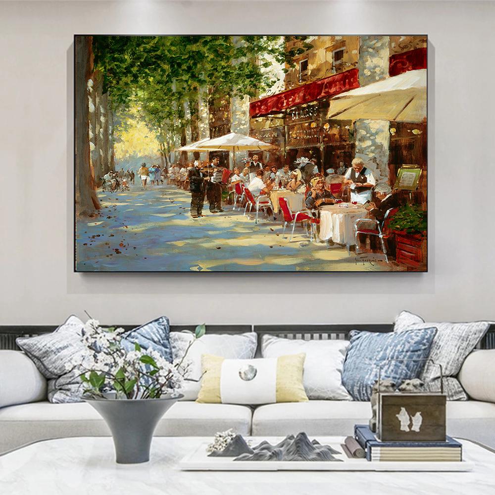 City Landscape Painting Canvas Painting Printed On Canvas Home Decor Wall Art Pictures For Living Room