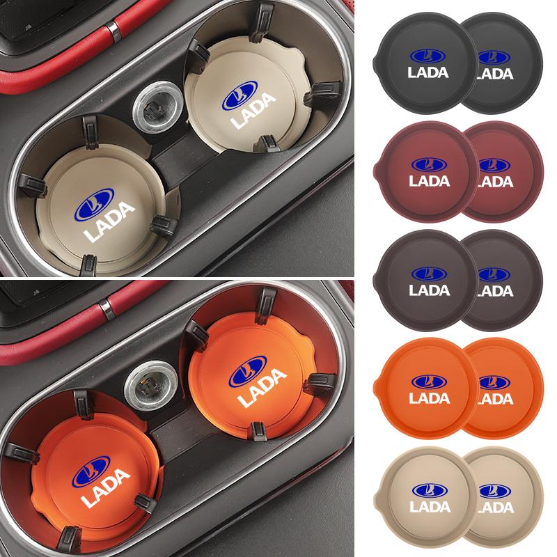 Handle-equipped silicone cup coaster For Lada Vesta Niva Samara Kalina Largus Priora Xray Granta ZZ1
