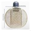 Double Layer Lamp Cage Retro Design Metal Mesh Lampshade Hollow Iron for Restaurant