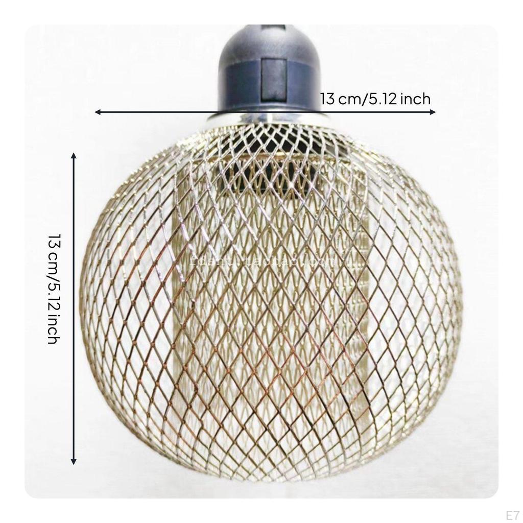 Double Layer Lamp Cage Retro Design Metal Mesh Lampshade Hollow Iron for Restaurant