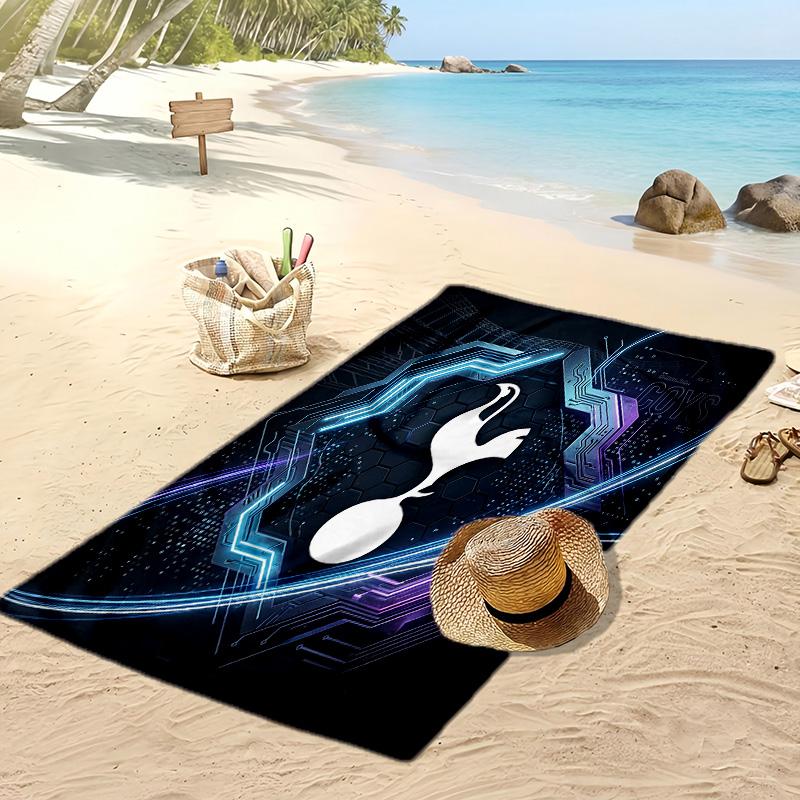Tottenham Hotspur Printed Beach Towel Quick Dry Soft TowelPortable Large Rectangular Beach Blanket for Travel Swimming Pool