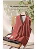 Ultra-Warm Silk Wool Vest: Women's Autumn & Winter Plush Cardigan for Middle-Aged & Elderly