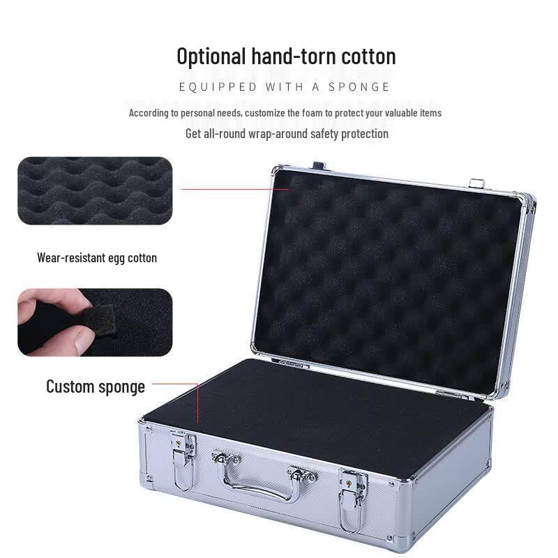 Haishidike Aluminum Alloy Portable Document Safe Box
