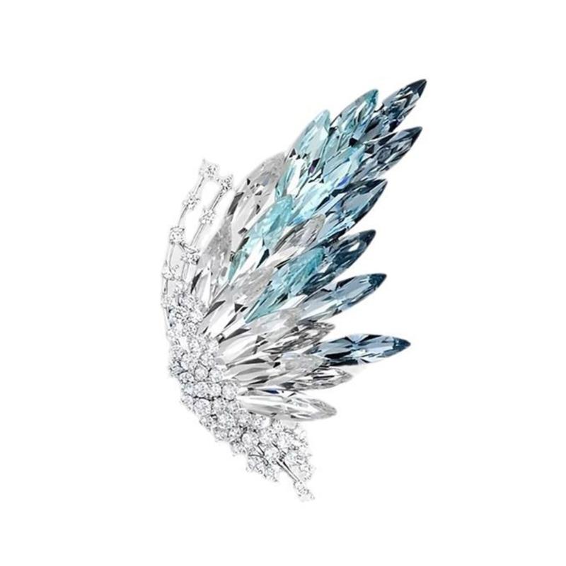 

Crystals Gradient Wing Butterfly Pin Ergonomic Fastener Designs Elegant Accessory for Fashion Enthusiasts 1