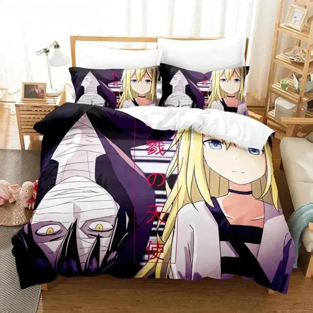 3D Print Anime Angels Of Death Bedding Set Bedroom Soft Modern Bedspreads Comefortable Duvet Cover Quilt Cover And Pillowcase