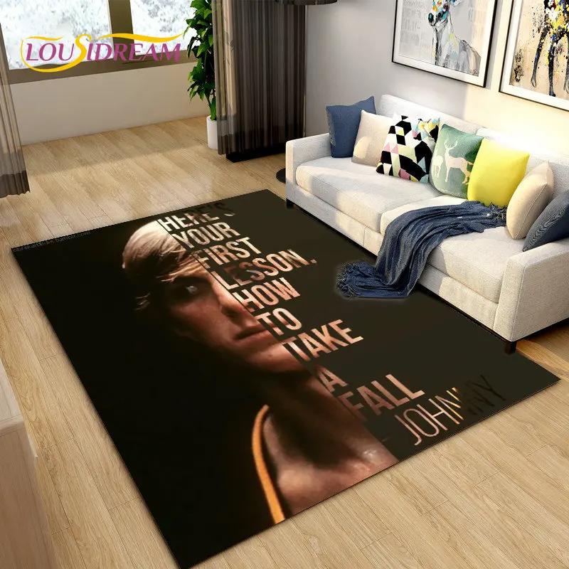 Cobra Kai Amanda TV-Karate-Teppich, groß, Teppich für Wohnzimmer, Schlafzimmer, Sofa, Fußmatte, Dekoration, rutschfeste Bodenmatte für Kinderspiele