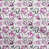 oneOone Cotton Flex Green Fabric Valentine Heart Diy Clothing Quilting Fabric Print Fabric By Yard 40 Inch
