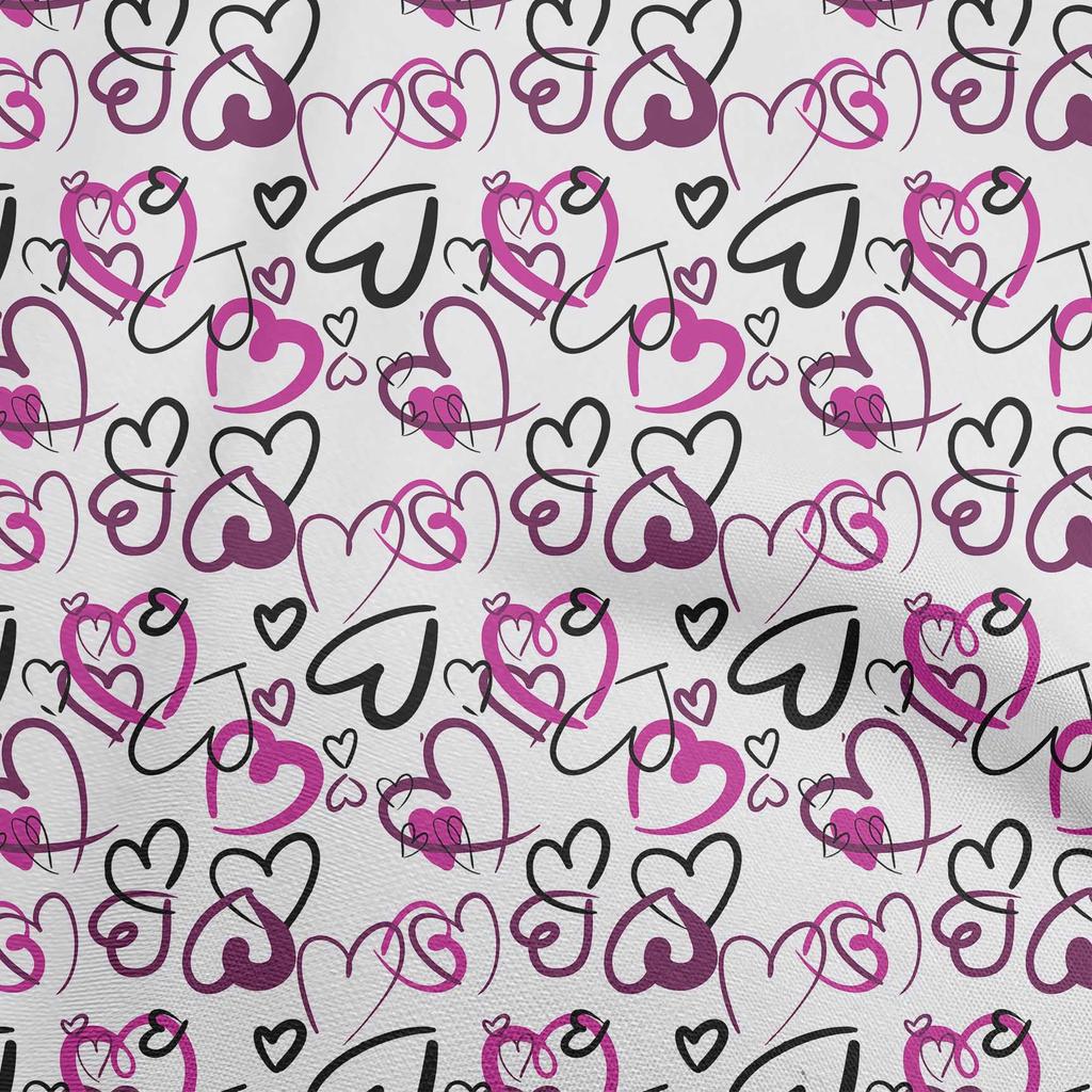 oneOone Cotton Flex Green Fabric Valentine Heart Diy Clothing Quilting Fabric Print Fabric By Yard 40 Inch