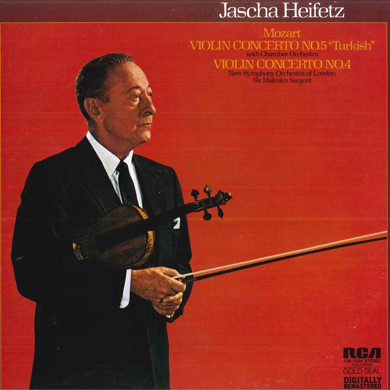 

LP Record JASCHA HEIFETZVIOLINSIR MALCOLM MozartViolin Concerto No.5turkish 12R1024 RCA 1987 Japan Obi Classical Used