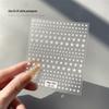Aha Dreamy Starburst Nail Stickers: Cute Crescent & Star Design In Gold, Silver, Black & White.
