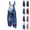 Women's Jumpsuit  Print Casual Loose Vintage Shoulder Strap Cotton Linen