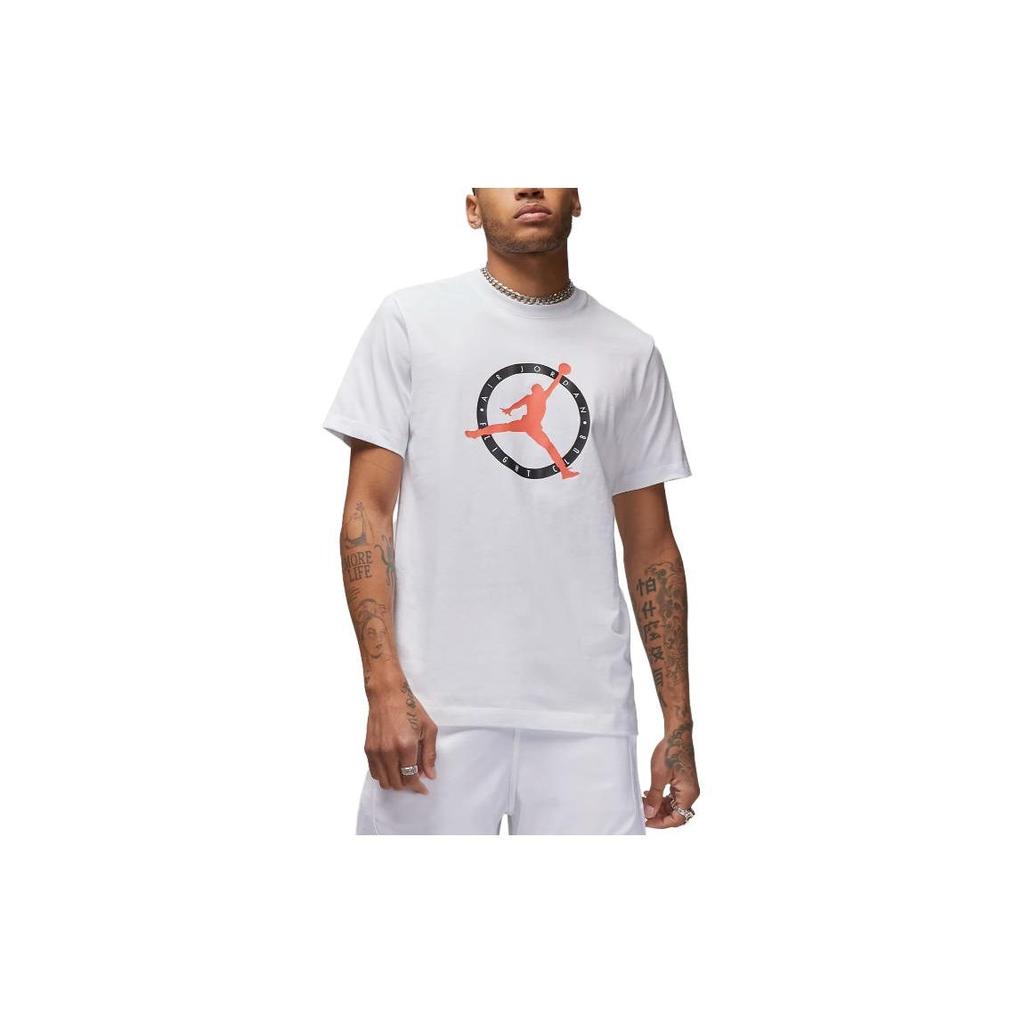 Jordan Flight MVP S/S T-shirt White/Red/Black Men Streetwear DV8436-100