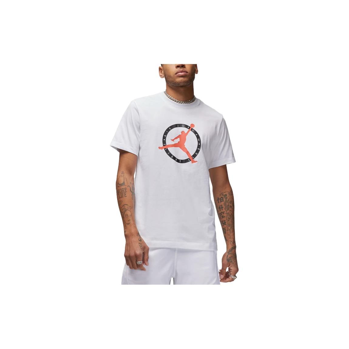 

Jordan Футболка Flight MVP S/S белая/красная/черная мужская уличная одежда DV8436-100 M