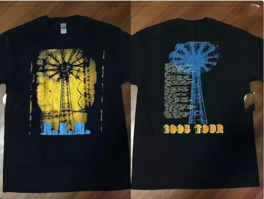 1995 REM Double Sided Tour T-Shirt Vtg 90s REM Rock Band Graphic Shirt Unisex T-Shirt M
