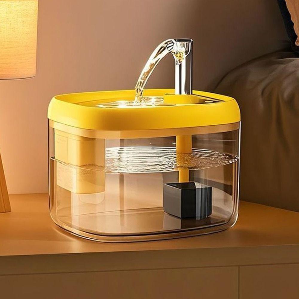 Distribuitor Automat de Apă 1.5L Capacitate Mare Hrănitor de Apă pentru Animale de Companie Fântână de Băut pentru Câini Casnic