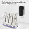 4 Ports Charging Stand Dock Station for WII Game Console Battery Gamepad Game Controller Joystick Charger with LED Indicator