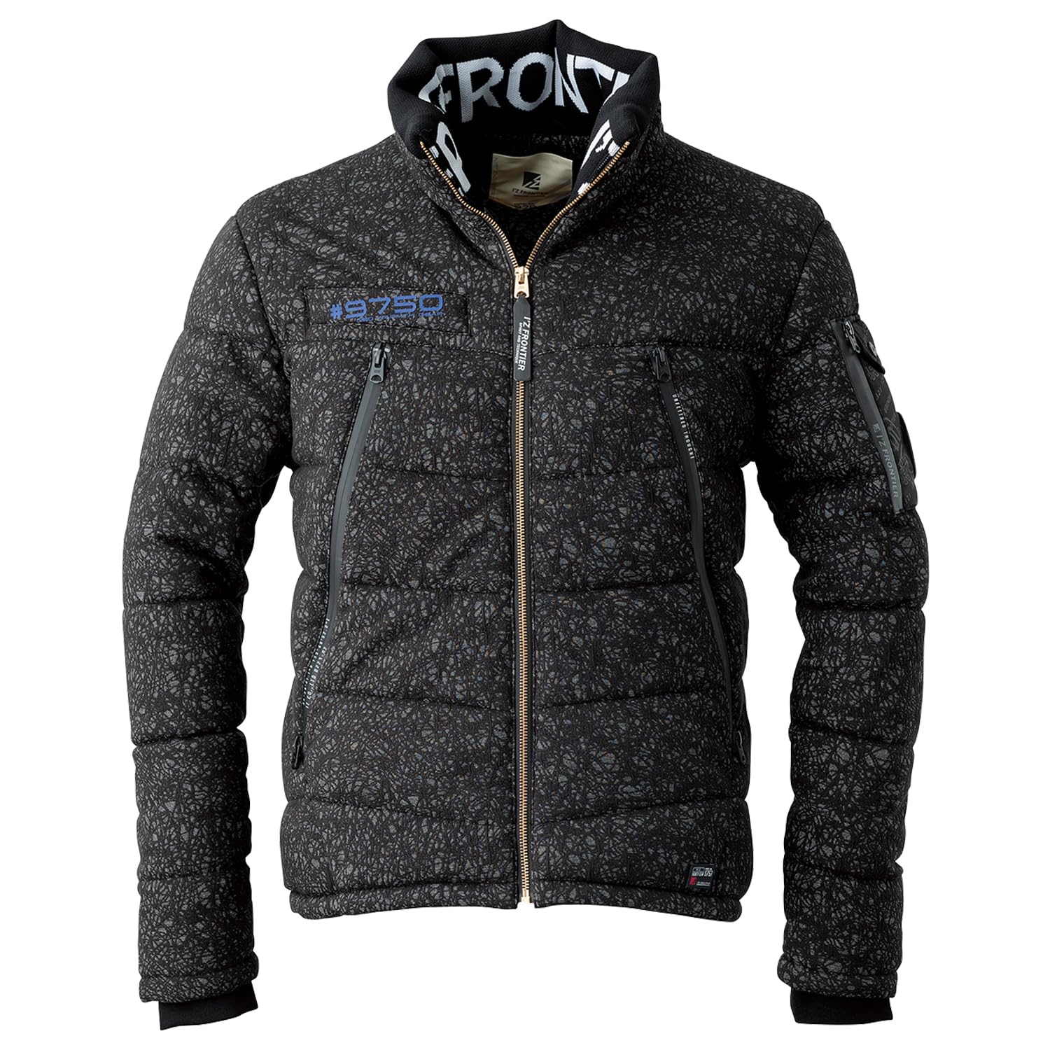 

Куртка зимняя пуховая Eyes Frontier жаккардовая из волокна 9750 LL 5 кора черный