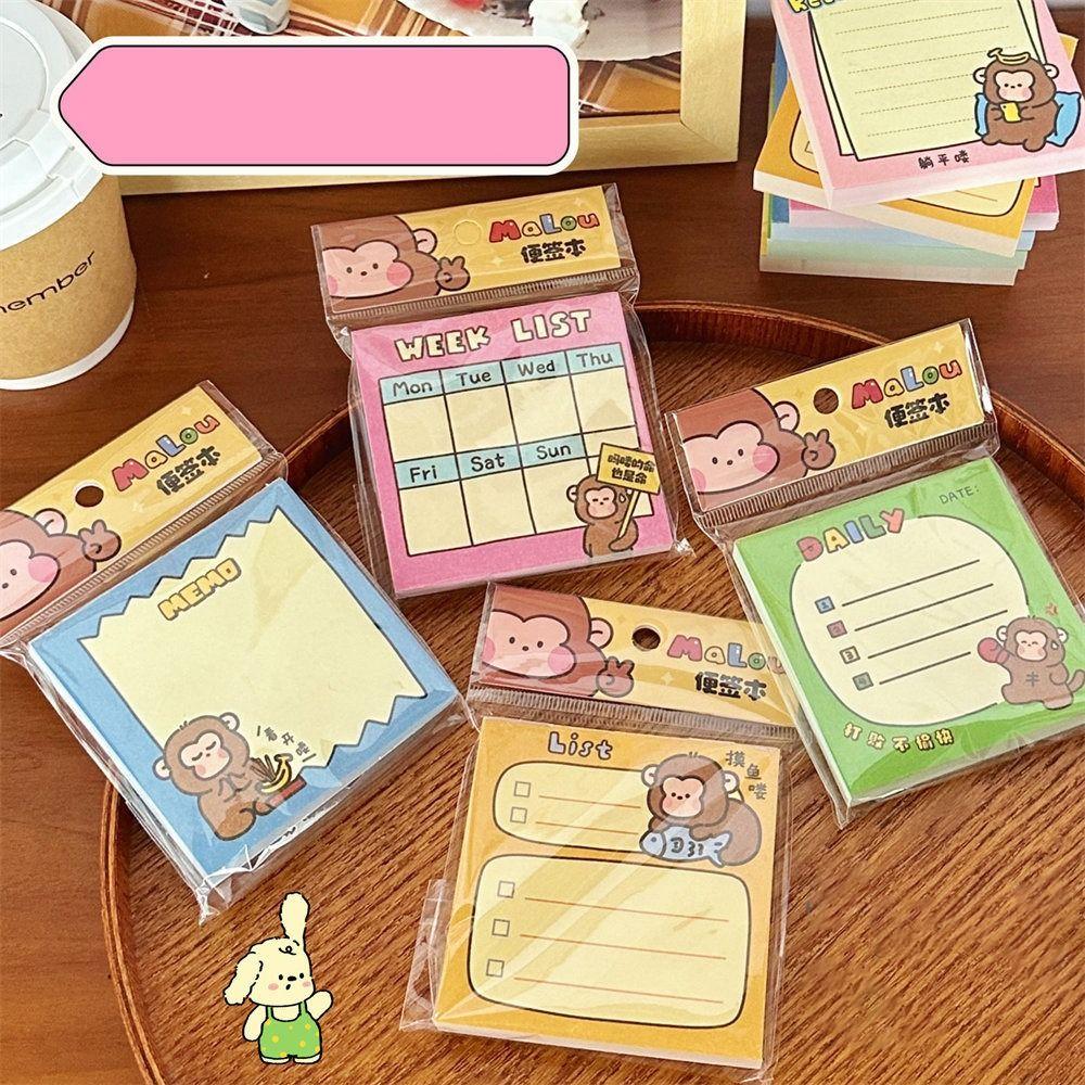 

Мини-блокноты Kawaii Sticky Notes Ins Message-Leaving Note Daily Notes