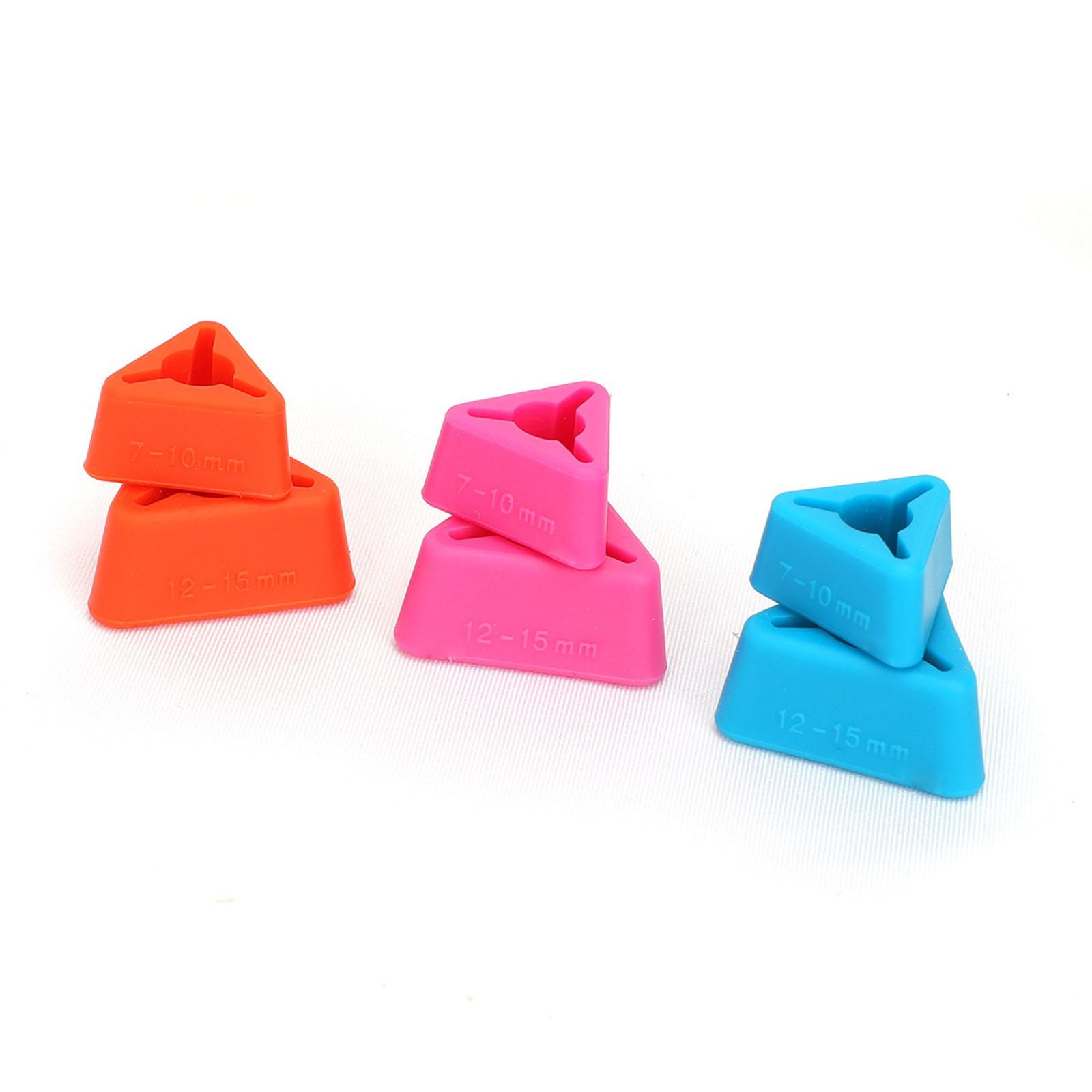 18Pcs Knitting Needle Point Protectors Triangular Shape Needle Tip Stoppers Crochet Hook Stoppers for Knitting Weaving 1