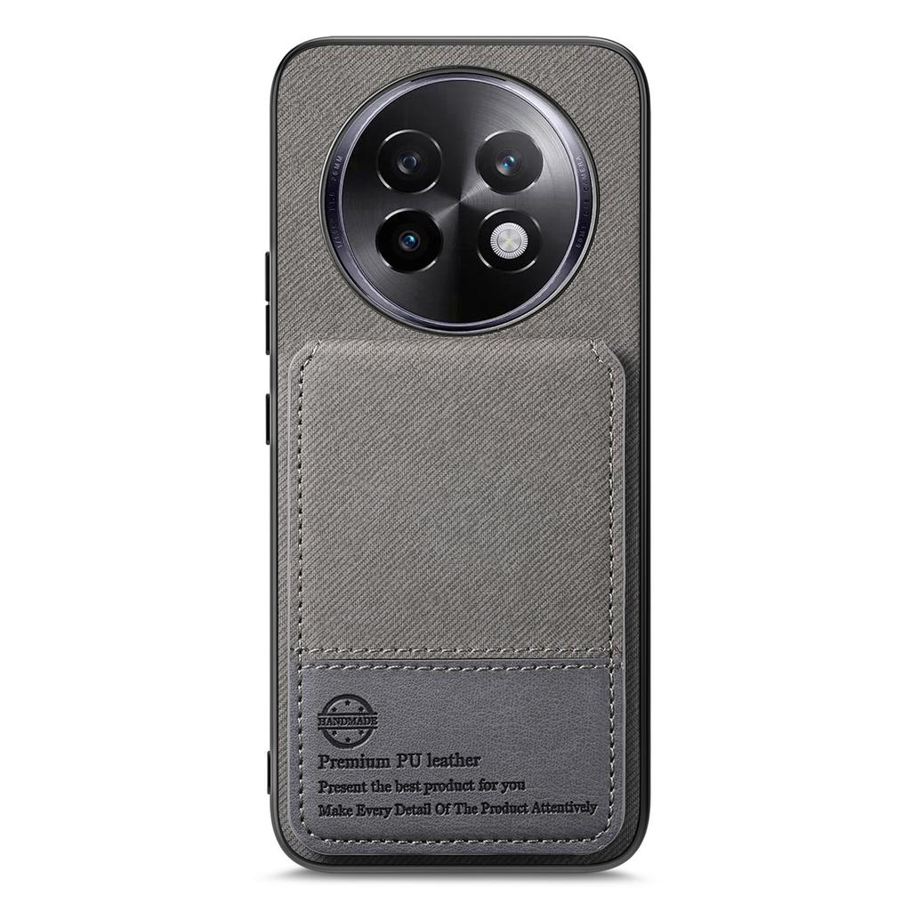 For Realme 13 Pro 5G (Global) Case Cloth Texture Leather+PC+TPU RFID Blocking Phone Cover with Card Holder