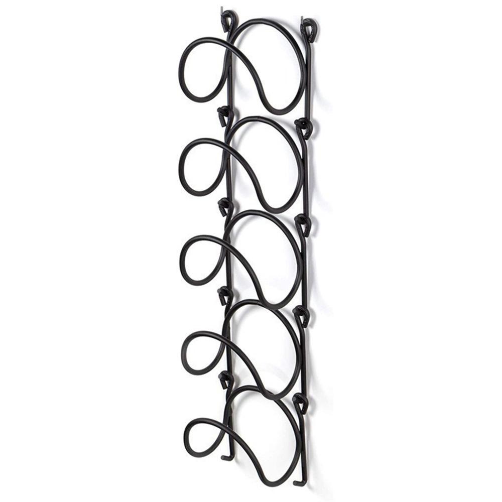 5 Piece Wrought Iron Wall Mounted Wine Rack Wall Mounted Hanging Wine Rack Towel Holder Kitchen