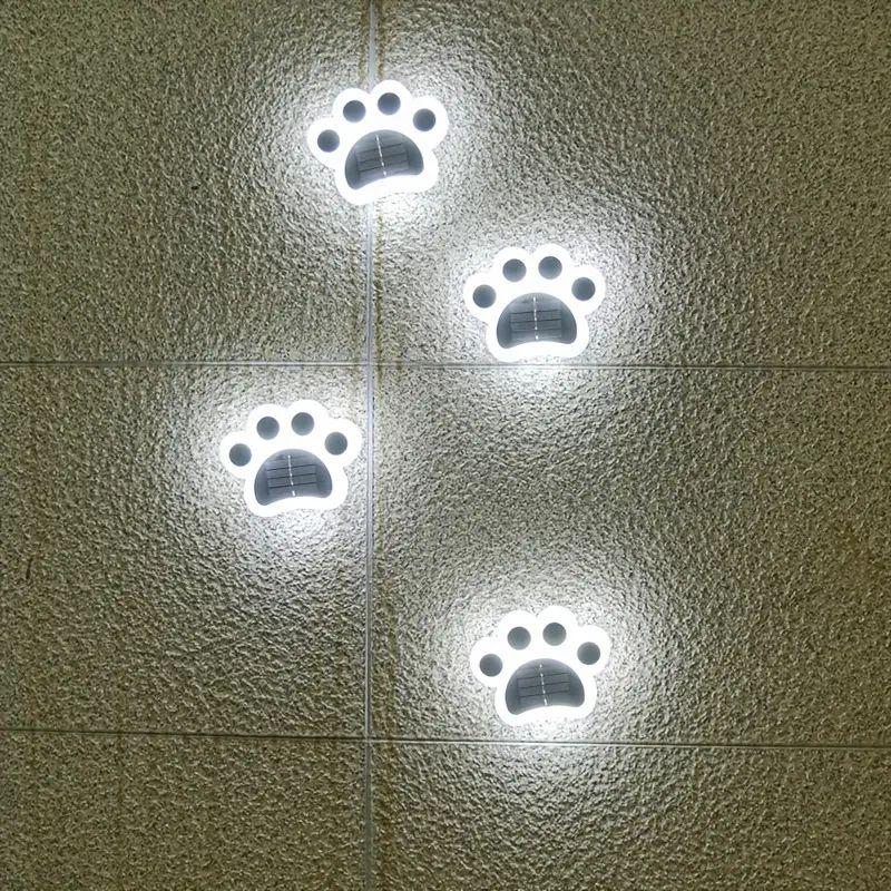 1pc Solar cat claw buried light outdoor waterproof outdoor courtyard garden layout Villa small yard decoration lawn light