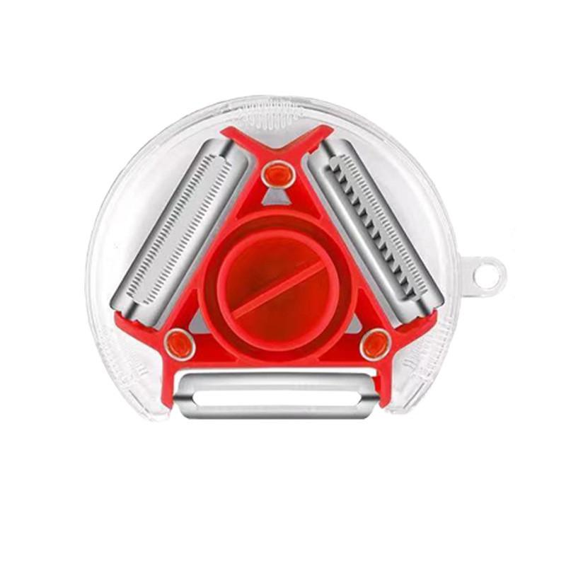 

1 In 3 Slicer Shredder Peeler Julienne Cutter Zesters Grater Kitchen Accessories красный