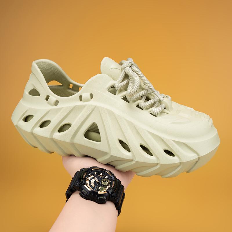 Fashion Eva Men Sandals Outdoor Beach Shoes Summer Mens Slippers Anti Slip Hollow Casual Shoes Sneakers Comfortable Garden Shoes