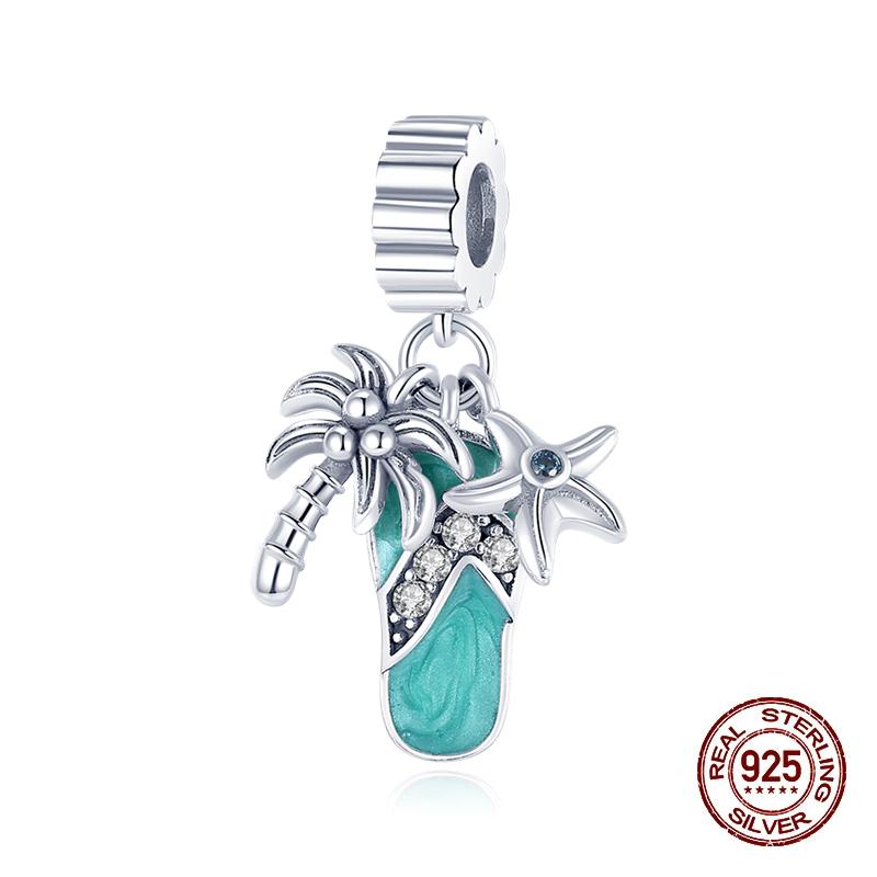 Summer Charms Copper Luminous Ocean Series Pendants Crab Whale Charms Beads Fit Original Bracelet Fine Diy Jewelry