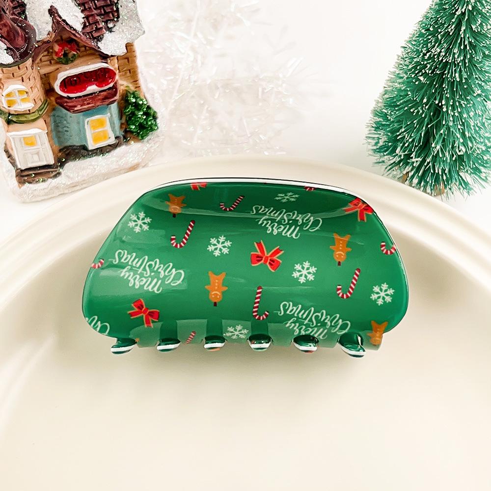 Bambus Yao Weihnachts-Cartoon Haarspangen: Niedliches Hai-, Rentier- & Schneemann-Design