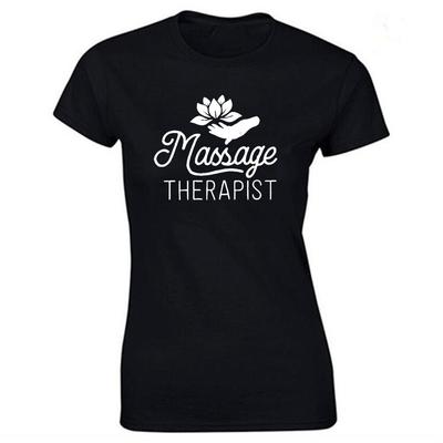 Massage Therapist Print Cotton Casual Tshirt Women Funny T Shirt for Lady Streetwear Regular Top Tee