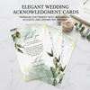 Floral Wedding Table Cards 10x15cm Writable Thank You Cards 50Pcs Pack