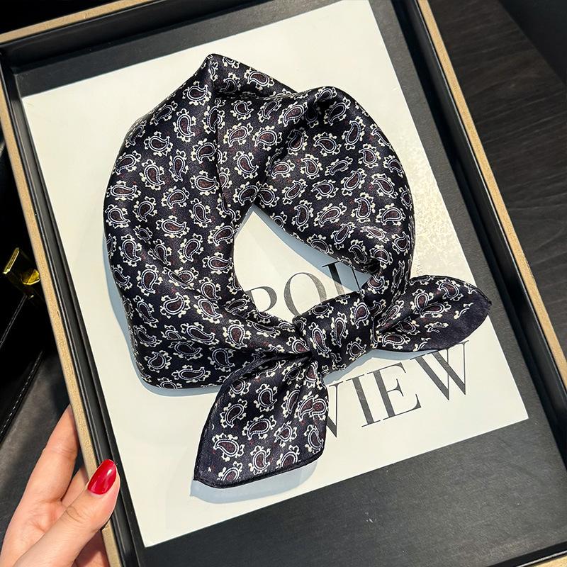 100 Natural Silk Square Scarf Women Neck Bandana Scarves Female Summer Neckerchief Headkerchief Shawl Wrap