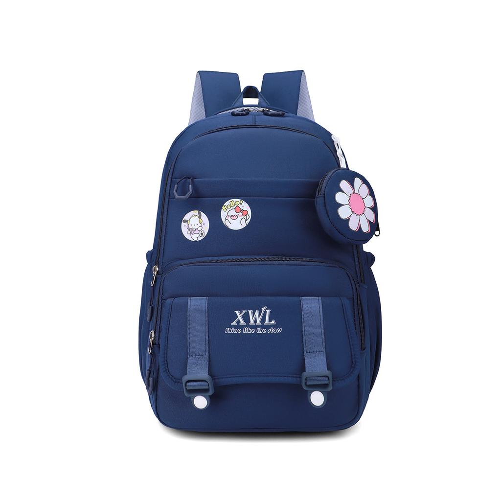 Schoolbag Backpack Campus Fresh Junior High School College Wind Backpack Leisure Travel Outdoor Class Student School Bag