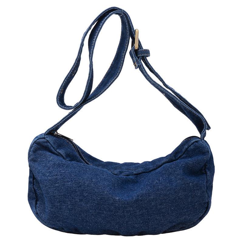 

Kids Kids Denim Shoulder Bag With Breathable Material For Daily School Use DarkBlue