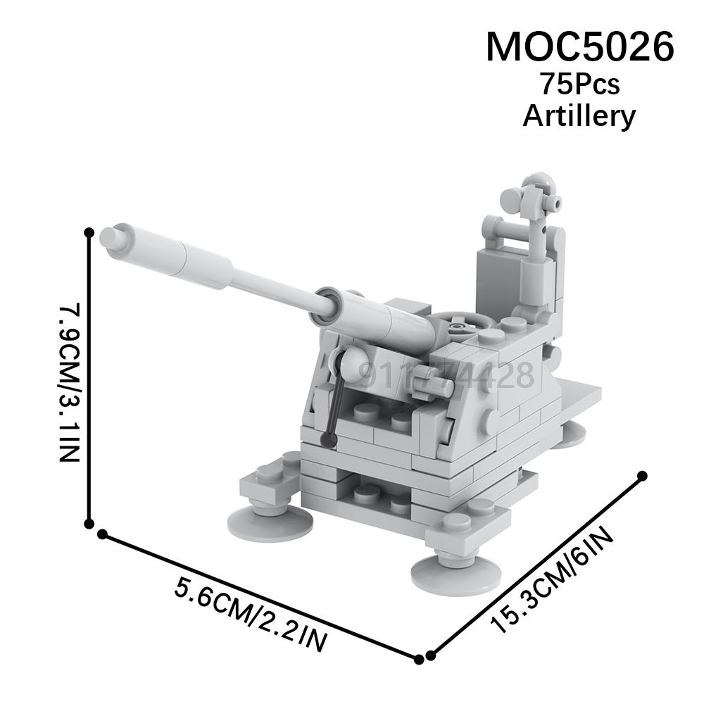 Military Series MOC Bricks Middle Ages WW2 Artillery Catapult Siege Compatible With Figures Adult Building Blocks Kids Toys Gift