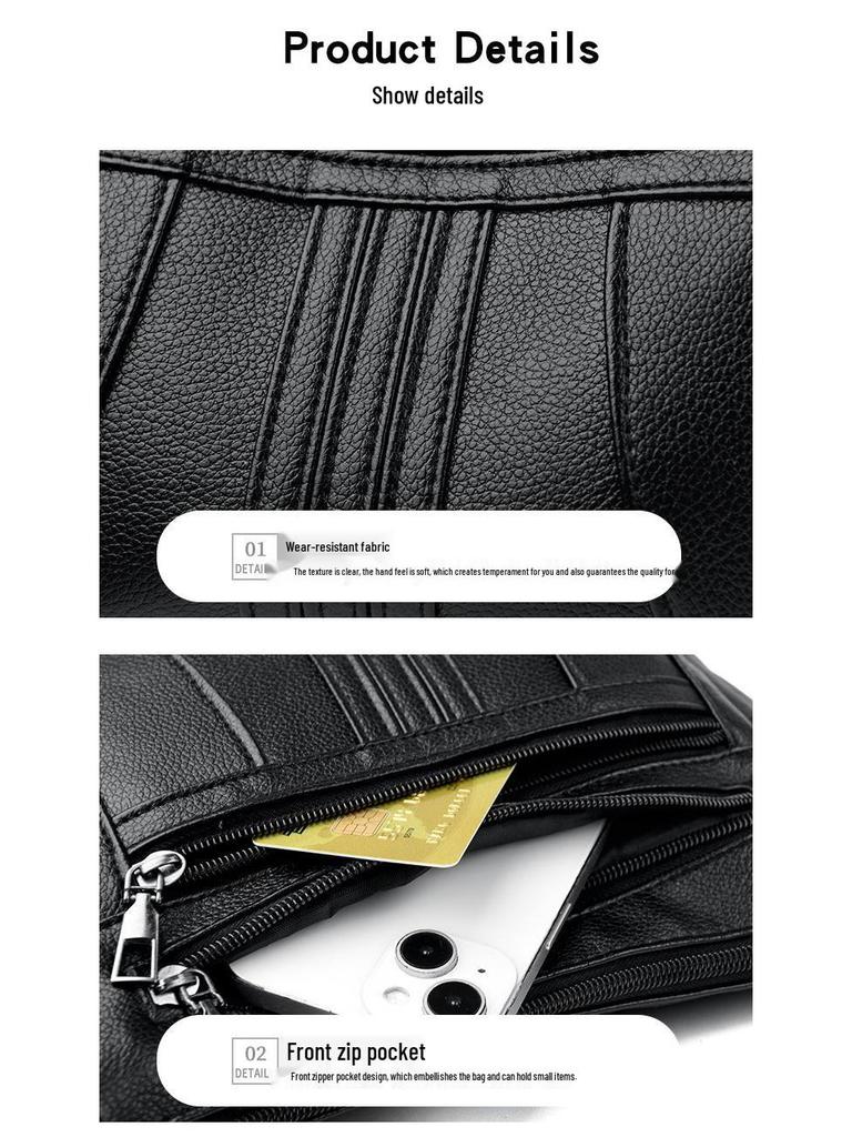 2025 Stylish Retro Leather Mummy Shopper & Crossbody Bag