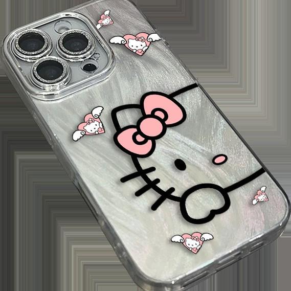 Sanrio Hello Kitty Silver Phone Case for Apple 12