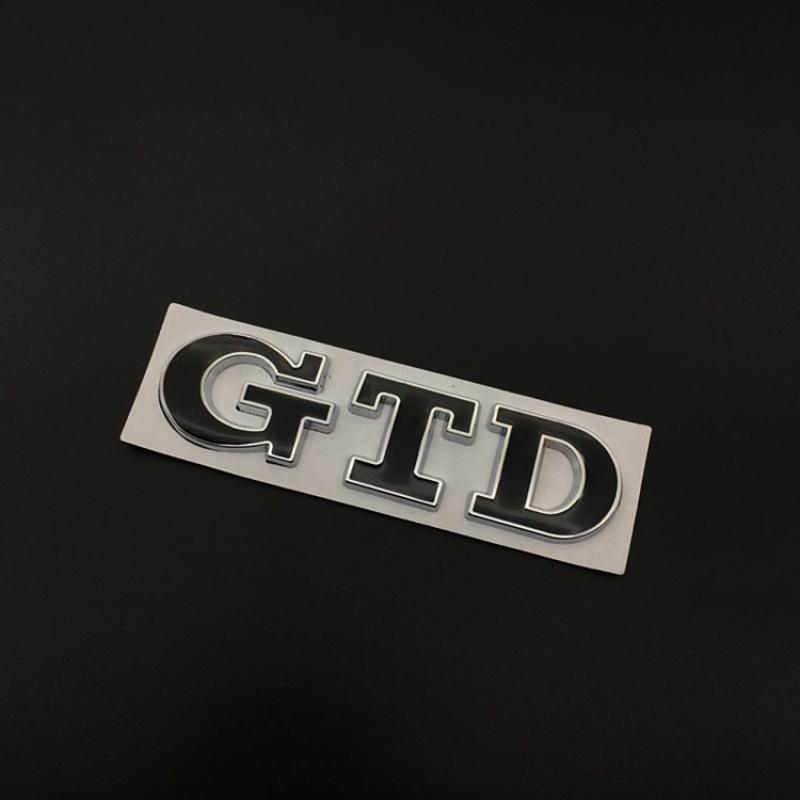 3D Metal GTD Logo Car Stickers Decals Front Hood Grill Emblem Badge for GTD Go-lf 2 4 5 6 7 8 R MK4 MK5 MK6 MK7 MK3 MK2