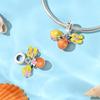 Original Charms Copper Beach Vacation Pendant Travel Beads Fit Bracelet Women Jewelry Making Diy Gift