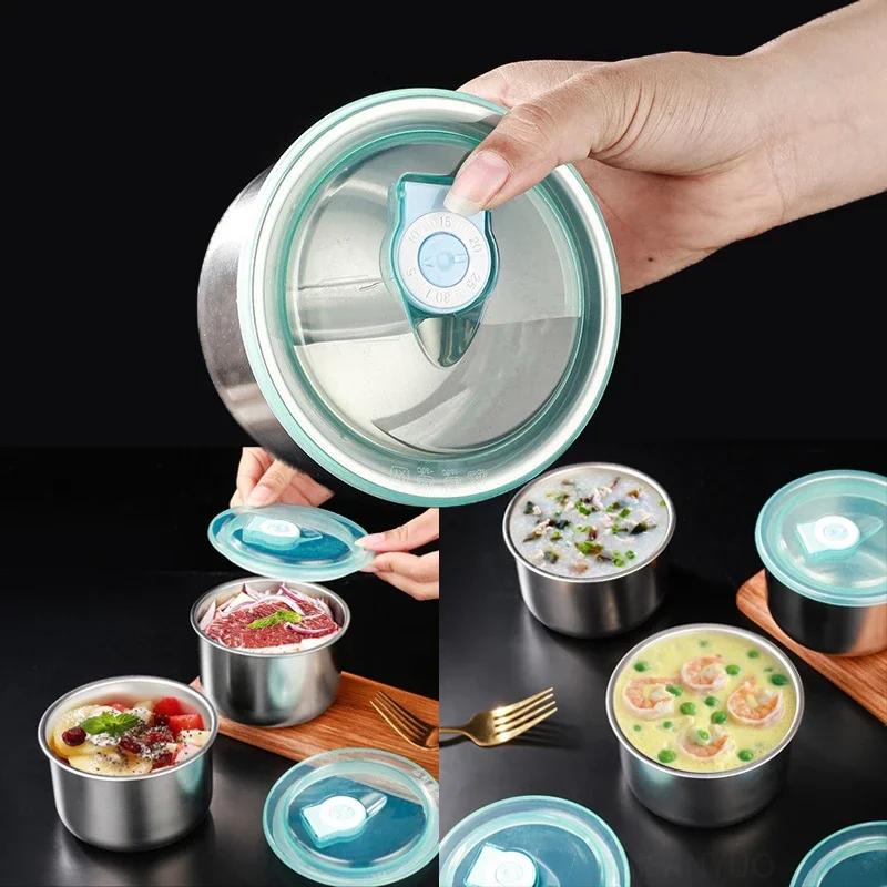 1PC Lunch Box Portable Set of Adult Stainless Steel Preservation Box Storage Container Stackable Sealed Leak Proof Food Storage