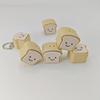 Finger Press Toast Keyboard Clicker Sensory Toy Finger Clicker Toy Bread Fidget Keychain  ADHD ASMR