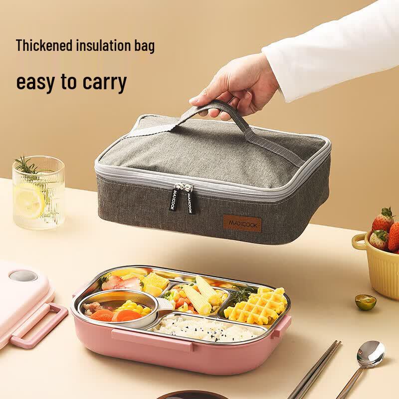 MAXCOOK 316L Stainless Steel Microwave-Safe Lunch Box
